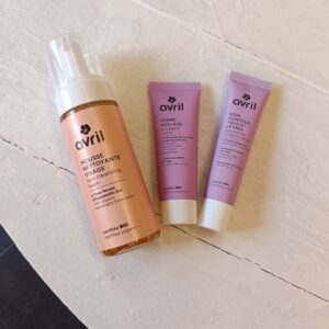 Trio AVRIL crema antiage viso +contorno occhi +schiuma detergente viso