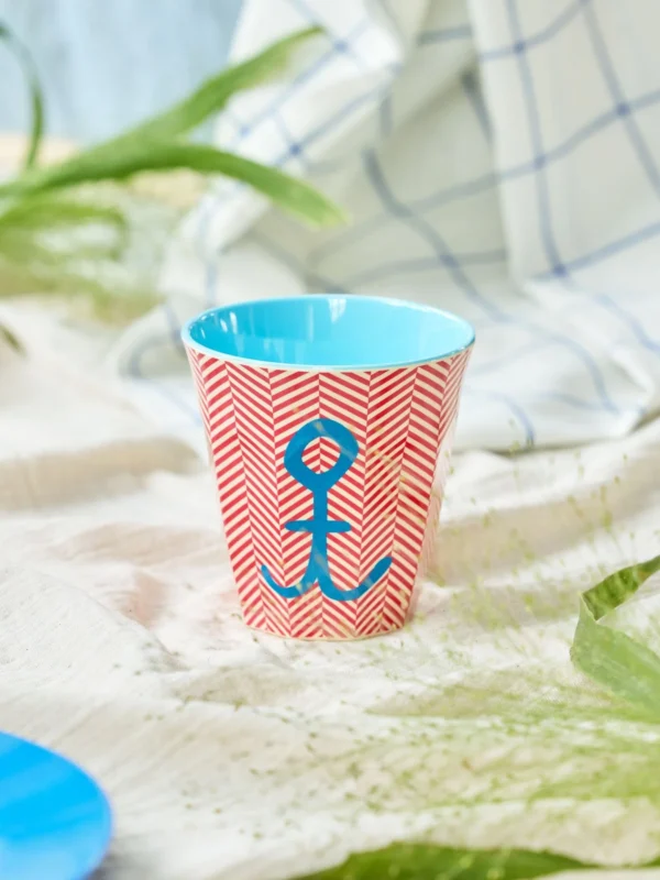 RICE-  Tazza media rossa Anchor Print