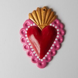 OLGA - Cuore Sacro (pink e rosso)