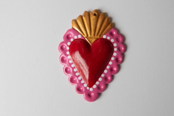 OLGA - Cuore Sacro (pink e rosso)