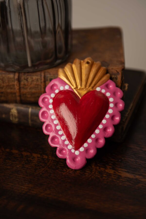 OLGA - Cuore Sacro (pink e rosso) - immagine 2