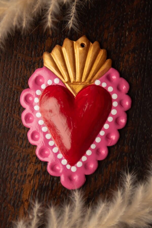 OLGA - Cuore Sacro (pink e rosso) - immagine 3