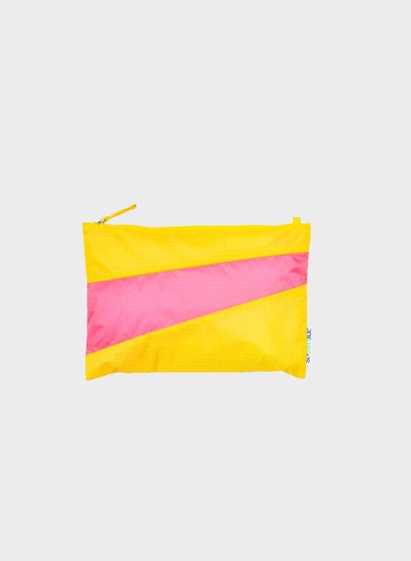 SUSAN BIJL The New Pouch TV Yellow & Fluo Pink Medium FLASH 2025 - immagine 2