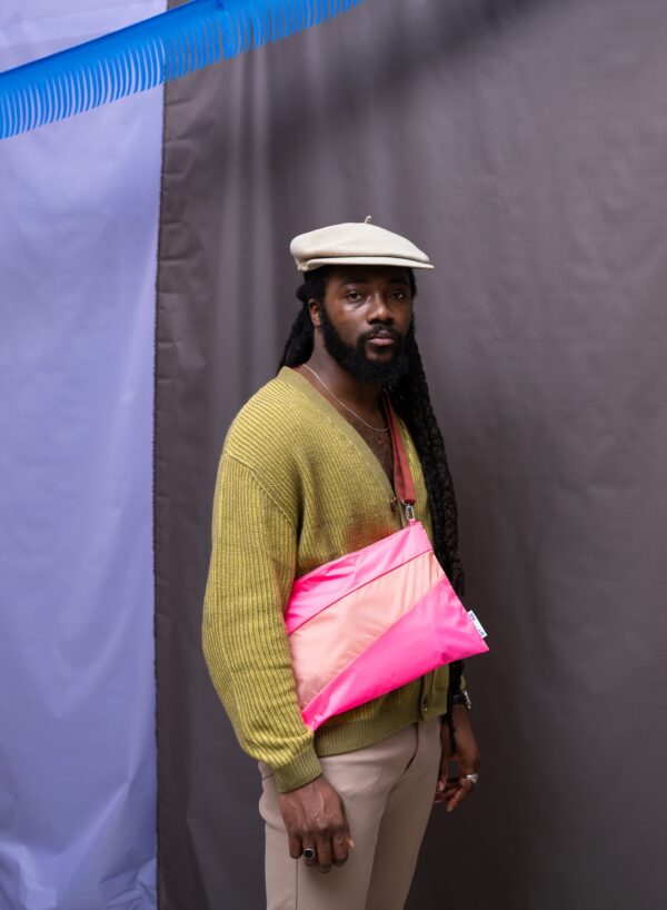 SUSAN BIJL The New Pouch Fluo Pink & Try Large  FLASH 2025