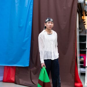 SUSAN BIJL The New Shopping Bag Greenscreen & Oxyde Large FLASH 2025