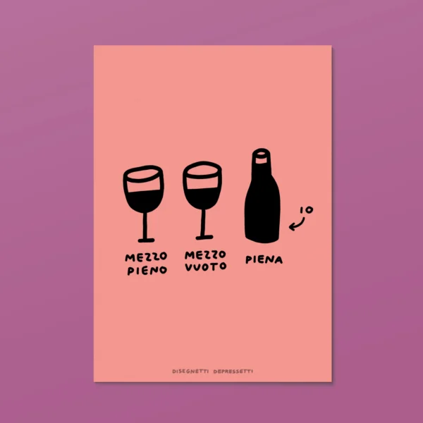 DISEGNETTI DEPRESSETTI - Poster A4 Piena