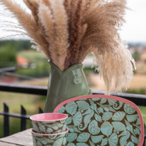 RICE-   Piatto piano piccolo rettangolare Seashell Print