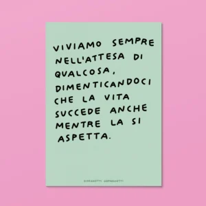 DISEGNETTI DEPRESSETTI - Poster A4 Attesa