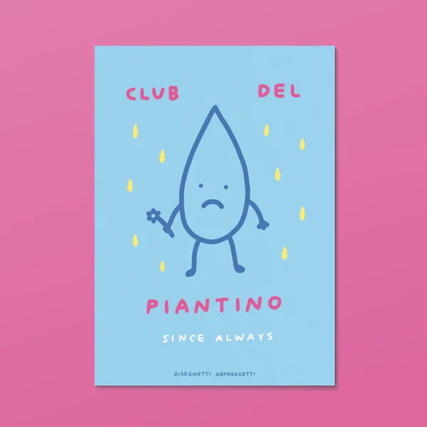 DISEGNETTI DEPRESSETTI - Cartolina Club del Piantino