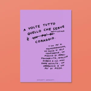 DISEGNETTI DEPRESSETTI - Poster 30x40 Coraggio