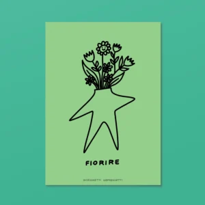 DISEGNETTI DEPRESSETTI - Poster A4 Fiorire