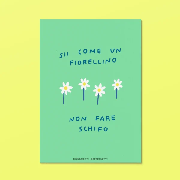 DISEGNETTI DEPRESSETTI - Cartolina Non Fare Schifo