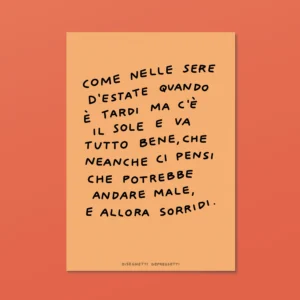 DISEGNETTI DEPRESSETTI - Poster 30x40 Sere d'estate