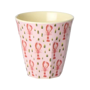 RICE-  Tazza media Pink Lobster Print