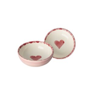 RICE - Ciotolina in ceramica - Cuore dipinto a mano