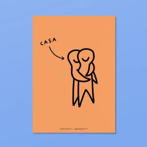 DISEGNETTI DEPRESSETTI - Poster A4 Casa