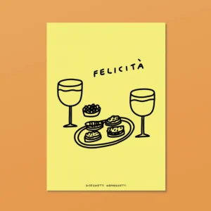 DISEGNETTI DEPRESSETTI - Poster 30x40 Felicità