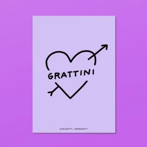 DISEGNETTI DEPRESSETTI - Cartolina Grattini