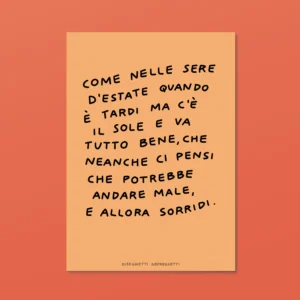 DISEGNETTI DEPRESSETTI - Poster A4 Sere d'estate