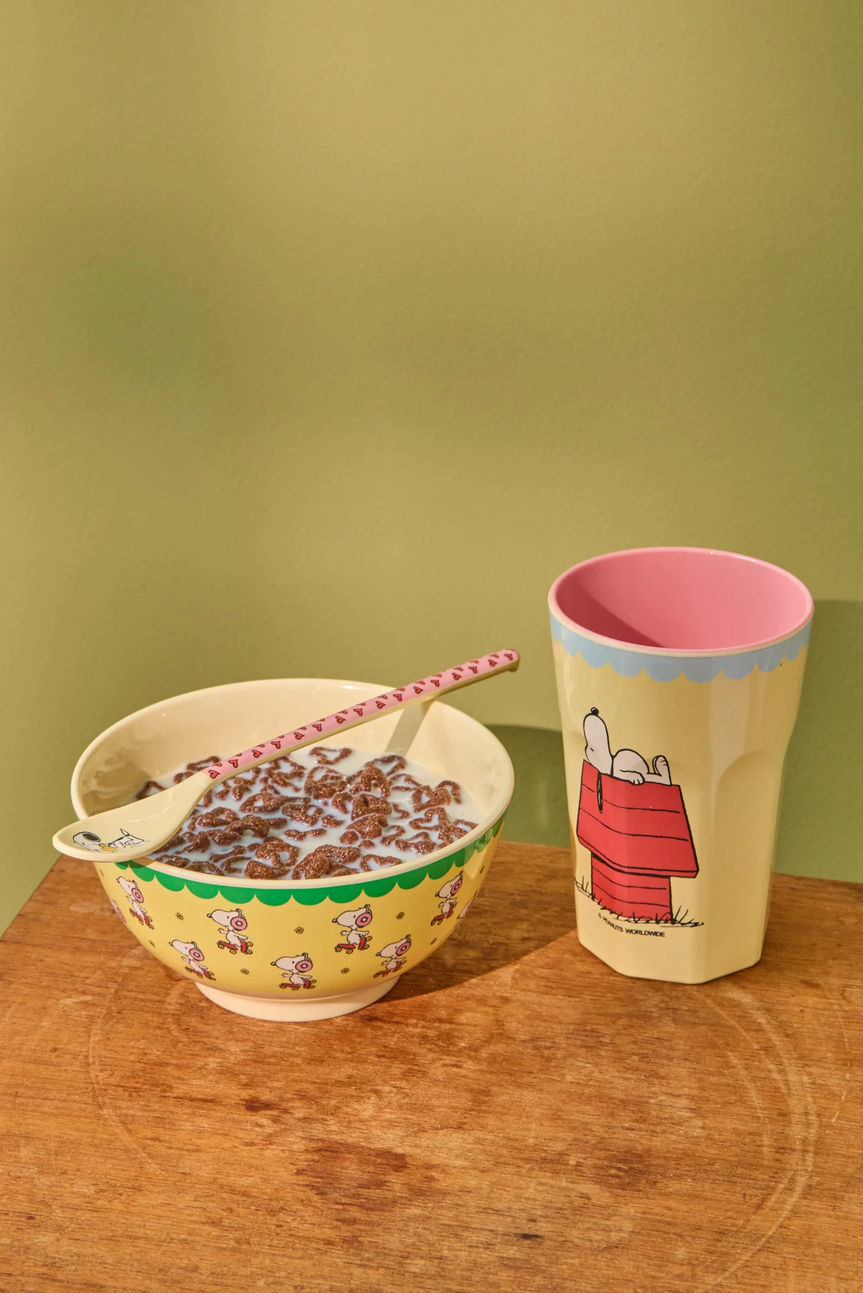 RICE- Bicchiere grande crema - Snoopy Print - immagine 2