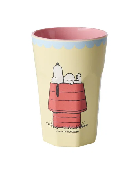RICE- Bicchiere grande crema - Snoopy Print