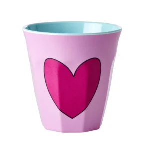 RICE- Tazza media rosa - Heart