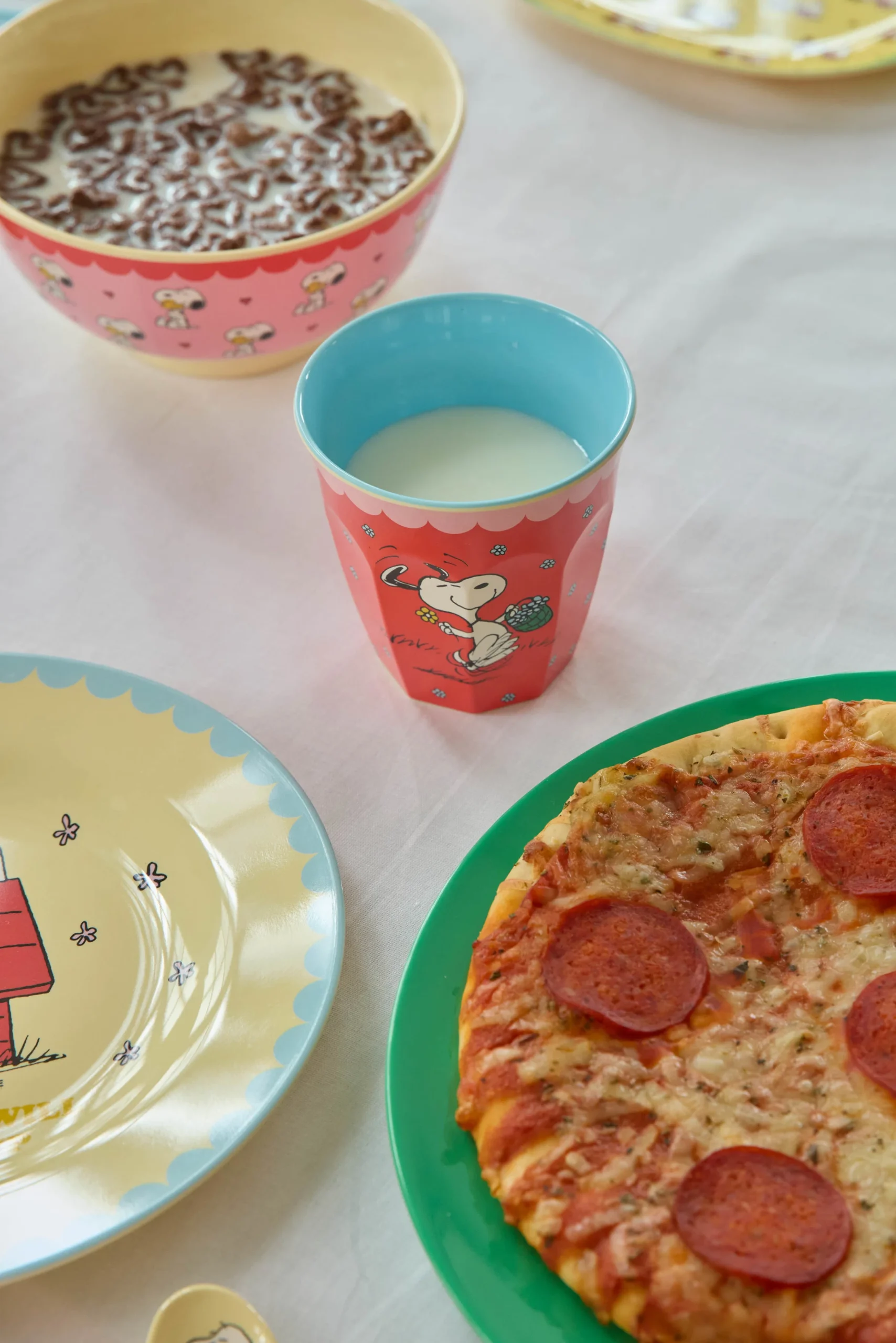 RICE- Bicchiere medio rosso - Snoopy Print - immagine 2
