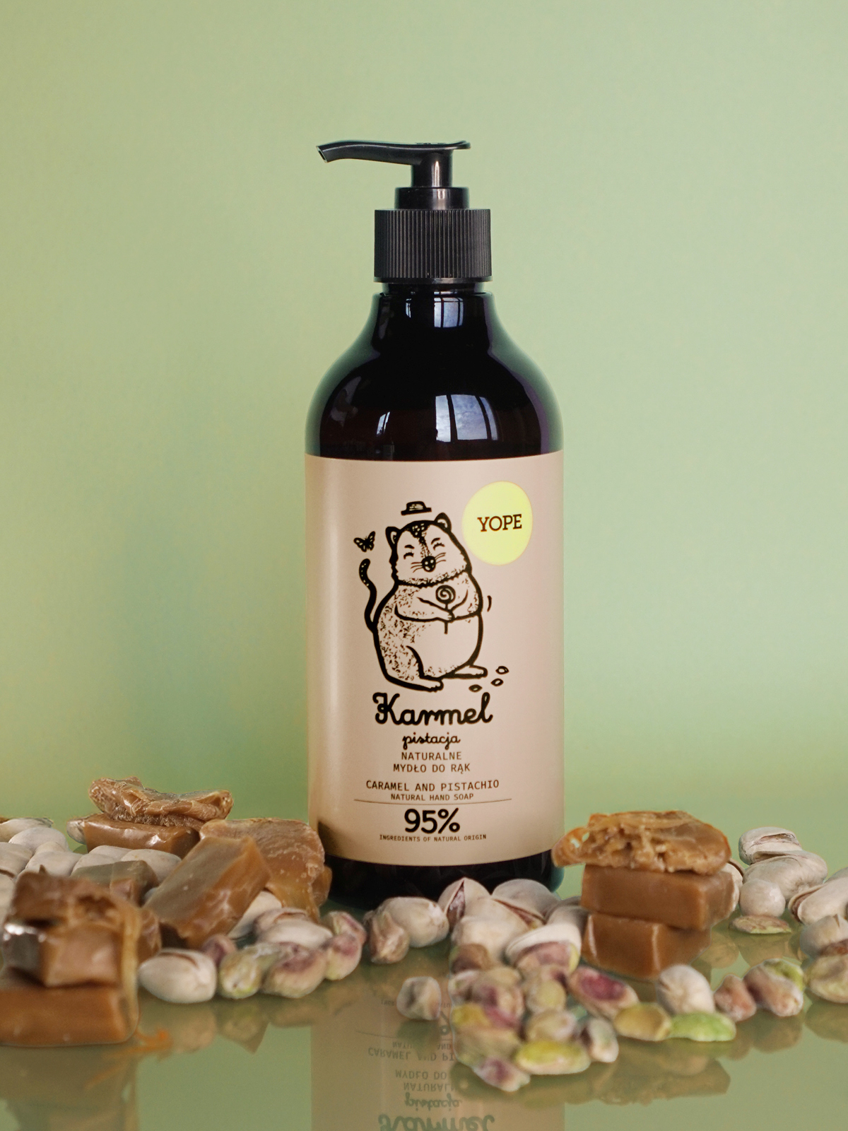 YOPE - Sapone Mani Caramello e Pistacchio - immagine 2