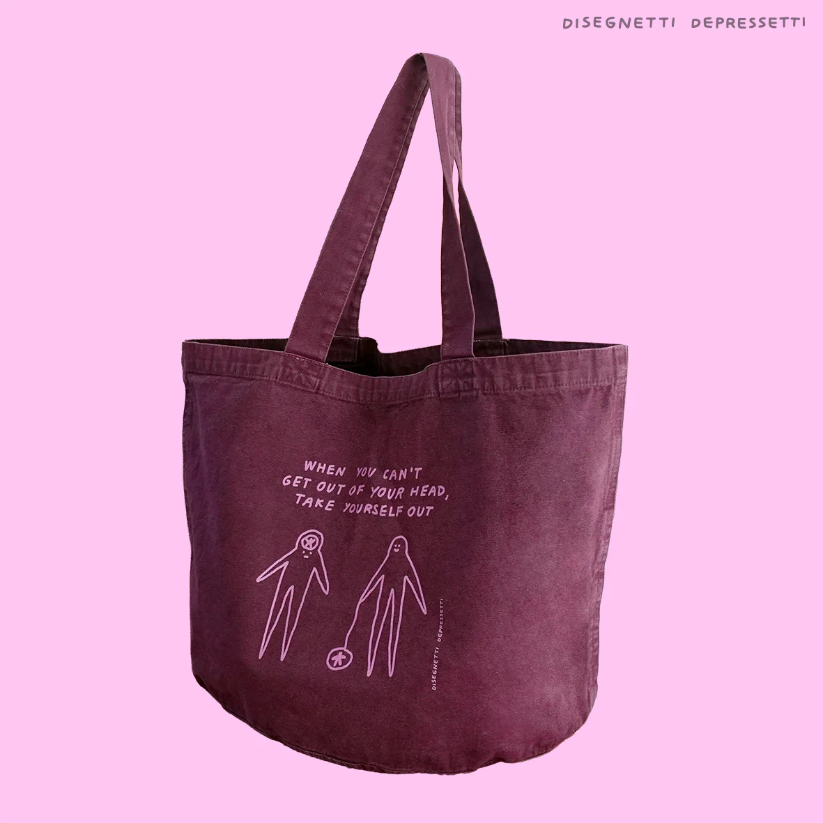 DISEGNETTI DEPRESSETTI - Shopper Spessa Taking Myself Out - immagine 2