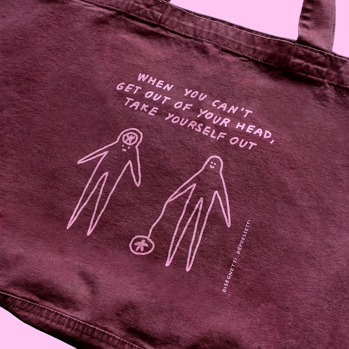 DISEGNETTI DEPRESSETTI - Shopper Spessa Taking Myself Out - immagine 3